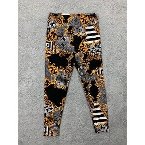 NOBO NO BOUNDARIES XL Gold White Black Slip-on Leggings  Baroak Design (15-17)